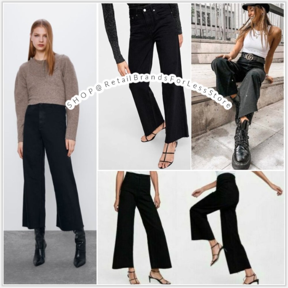 ZARA BLACK JEANS ZW PREMIUM "THE MARINE STRAIGHT"